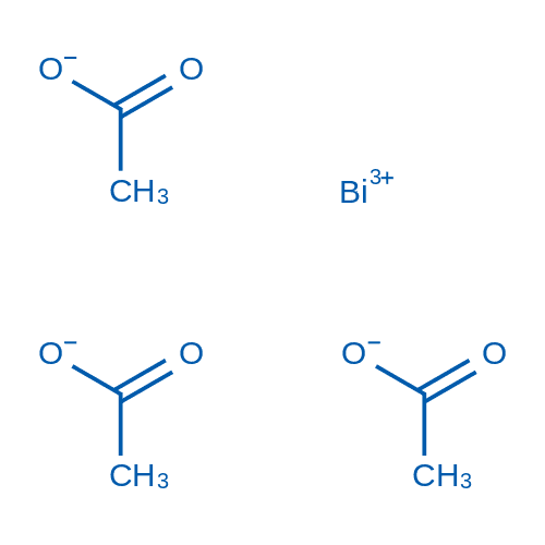 乙酸铋 分子结构式