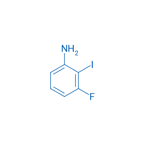 3-氟-2-碘苯胺 分子结构式