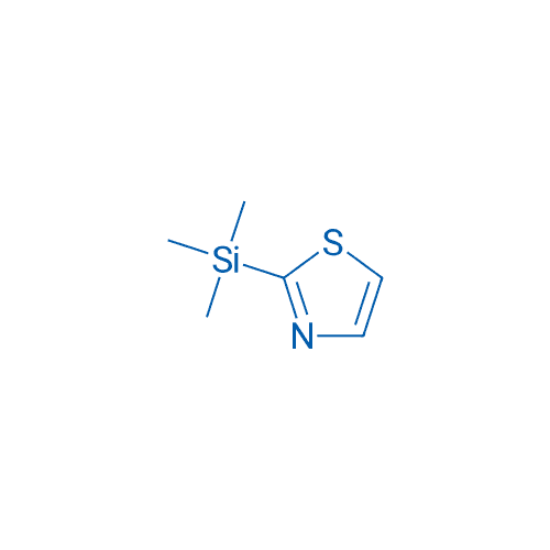 2-(三甲基硅基)噻唑 分子结构式