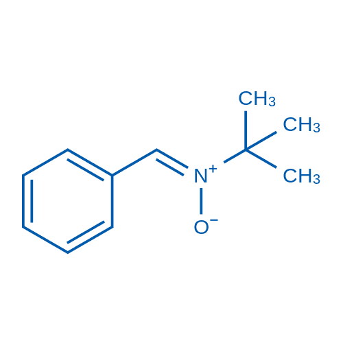 N-亚苄基-2-甲基丙烷-2-胺 氧化物 分子结构式