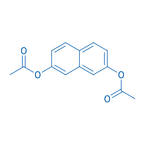萘-2,7-二基 二乙酸酯 分子结构式