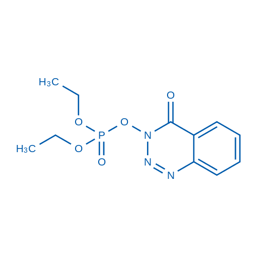 3-(二乙氧基邻酰氧基)-1,2,3-苯并三嗪-4-酮 分子结构式
