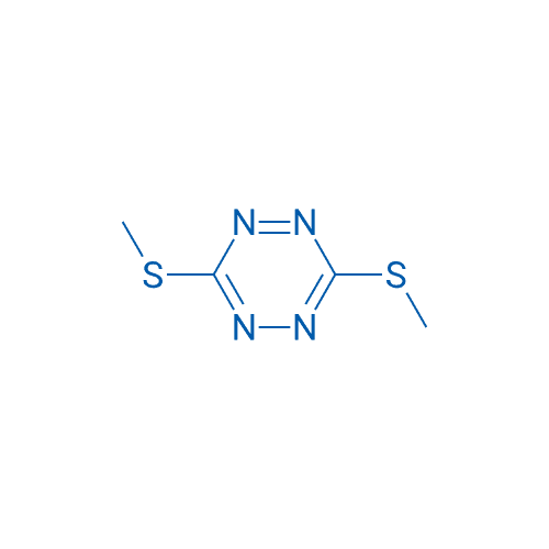 双(甲硫基)-1,2,4,5-四嗪 分子结构式