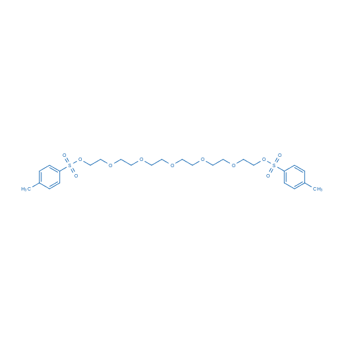 3,6,9,12,15-五氧杂十七烷-1,17-二基 双(4-甲基苯磺酸酯) 分子结构式