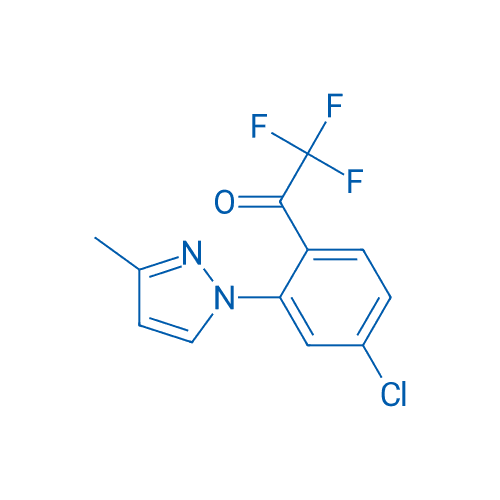 1-(4-氯-2-(3-甲基-1H-吡唑-1-基)苯基)-2,2,2-三氟乙酮