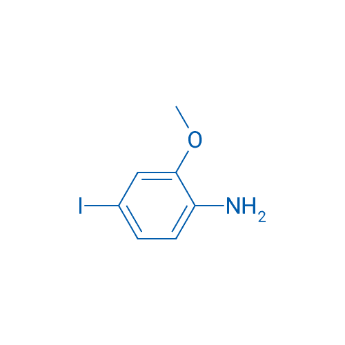 4-碘-2-甲氧基苯胺 分子结构式