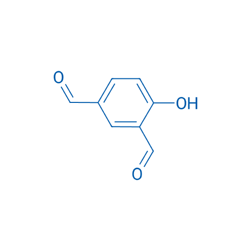 4-羟基间苯二甲醛 分子结构式