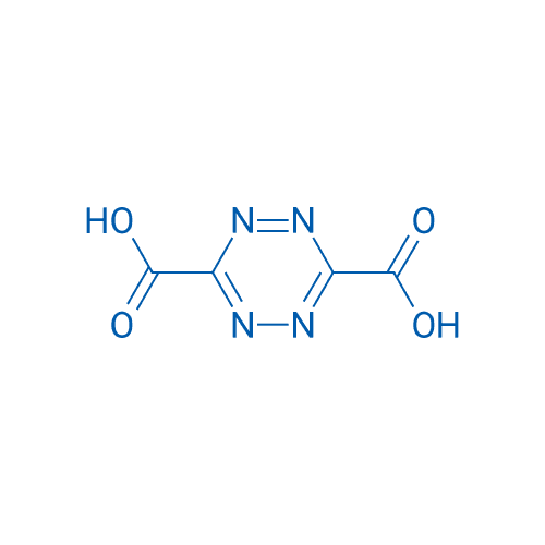 1,2,4,5-四嗪-3,6-二羧酸 分子结构式