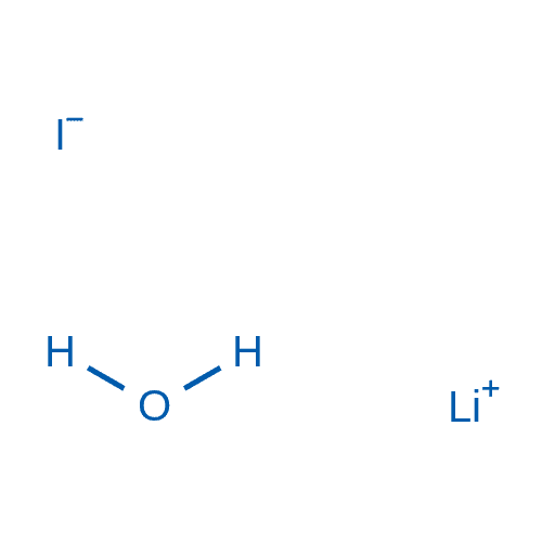 碘化锂x水合物 分子结构式