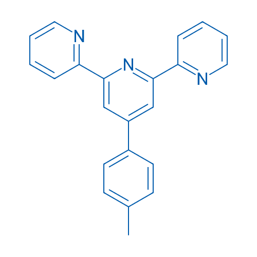 4-(4-甲基苯基)-2,2:6,2-三吡啶 分子结构式