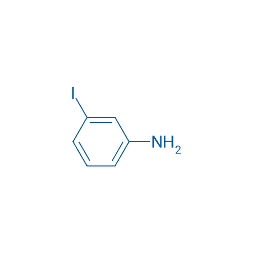 3-碘苯胺 分子结构式