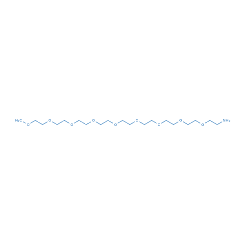 2,5,8,11,14,17,20,23,26-九氧杂二十八烷-28-胺 分子结构式