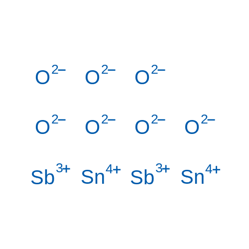 双锑（III）氧化二锡（IV） 分子结构式
