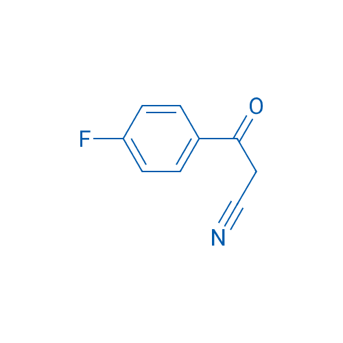 4-氟苯甲酰基乙腈 分子结构式