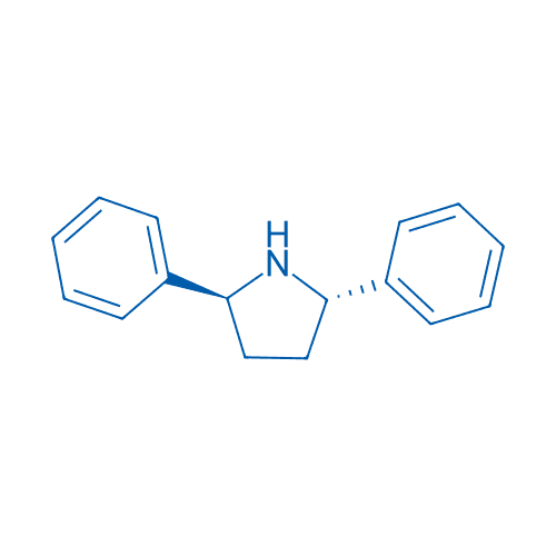 (2S,5S)-2,5-二苯基吡咯烷 分子结构式