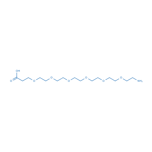1-氨基-3,6,9,12,15,18-六氧杂二十一烷-21-酸 分子结构式