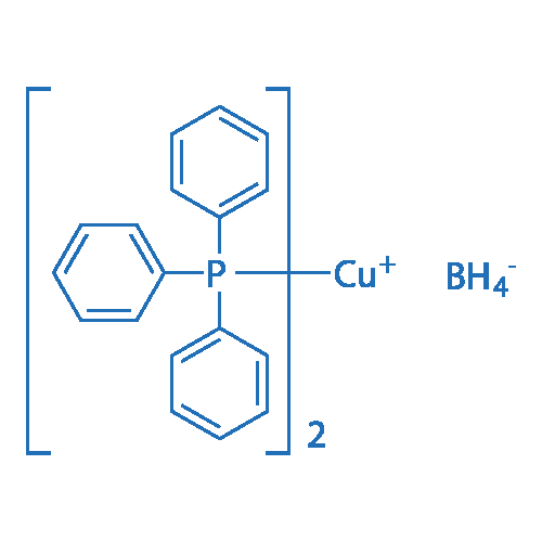 双(三苯基膦)硼氢化铜 分子结构式
