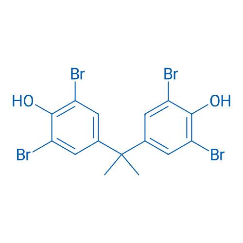 四溴双酚A 分子结构式