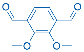 2,3-二甲氧基对苯二甲醛 分子结构式