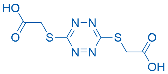 2,2'-((1,2,4,5-四嗪-3,6-二基)双(磺胺基))二乙酸 分子结构式