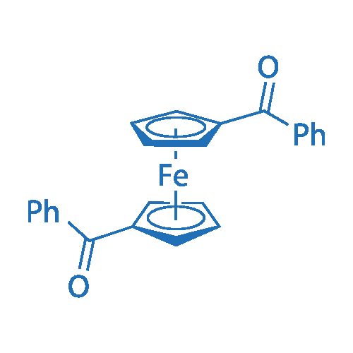 1,1'-二苯甲酰基二茂铁 分子结构式