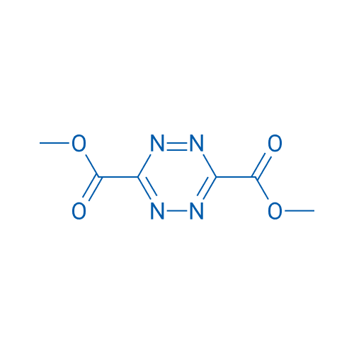 1,2,4,5-四嗪-3,6-二羧酸二甲酯 分子结构式