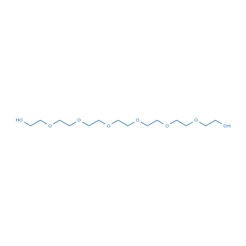 3,6,9,12,15,18-六氧杂二十烷-1,20-二醇 分子结构式