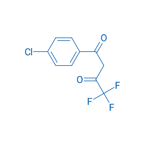 1-(4-氯苯基)-4,4,4-三氟丁烷-1,3-二酮 分子结构式