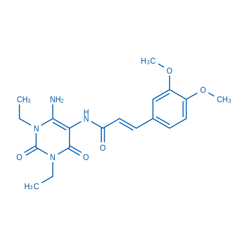 (E)-N-(6-氨基-1,3-二乙基-2,4-二氧代-1,2,3,4-四氢嘧啶-5-基)-3-(3,4-二甲氧基苯基)丙烯酰胺