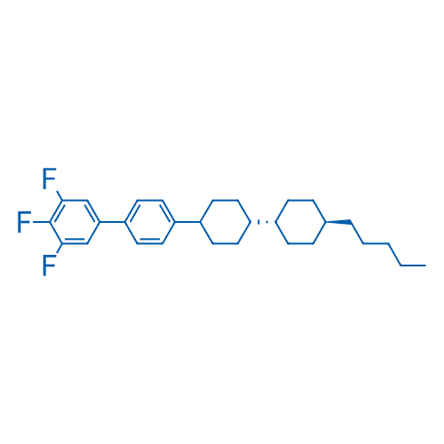 4'-(反式,反式-4-戊基双环己基)-3,4,5-三氟-1,1'-联苯 分子结构式