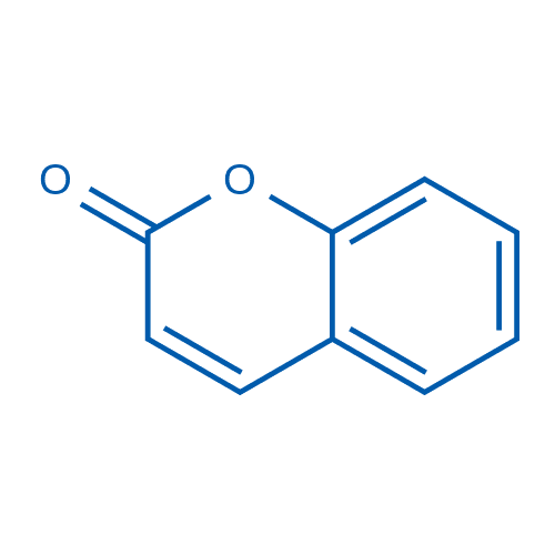 香豆素 分子结构式
