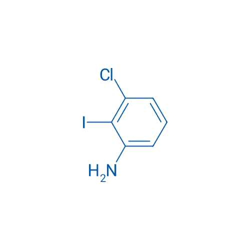 3-氯-2-碘苯胺 分子结构式