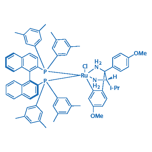 氯{(S)-(-)-2,2'-双[二(3,5-二甲苯基)膦基]-1,1'- 联萘}[(2S)-(+)-1-(4-甲氧基苯基)-1(4-甲氧基苯基-kC)-3-甲基-1,2-丁二胺]钌(II)