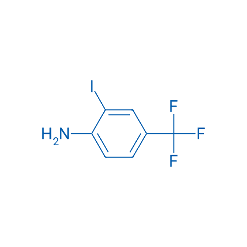 4-氨基-3-碘三氟甲苯 分子结构式