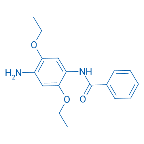 N-(4-氨基-2,5-二乙氧基苯基)苯甲酰胺 分子结构式